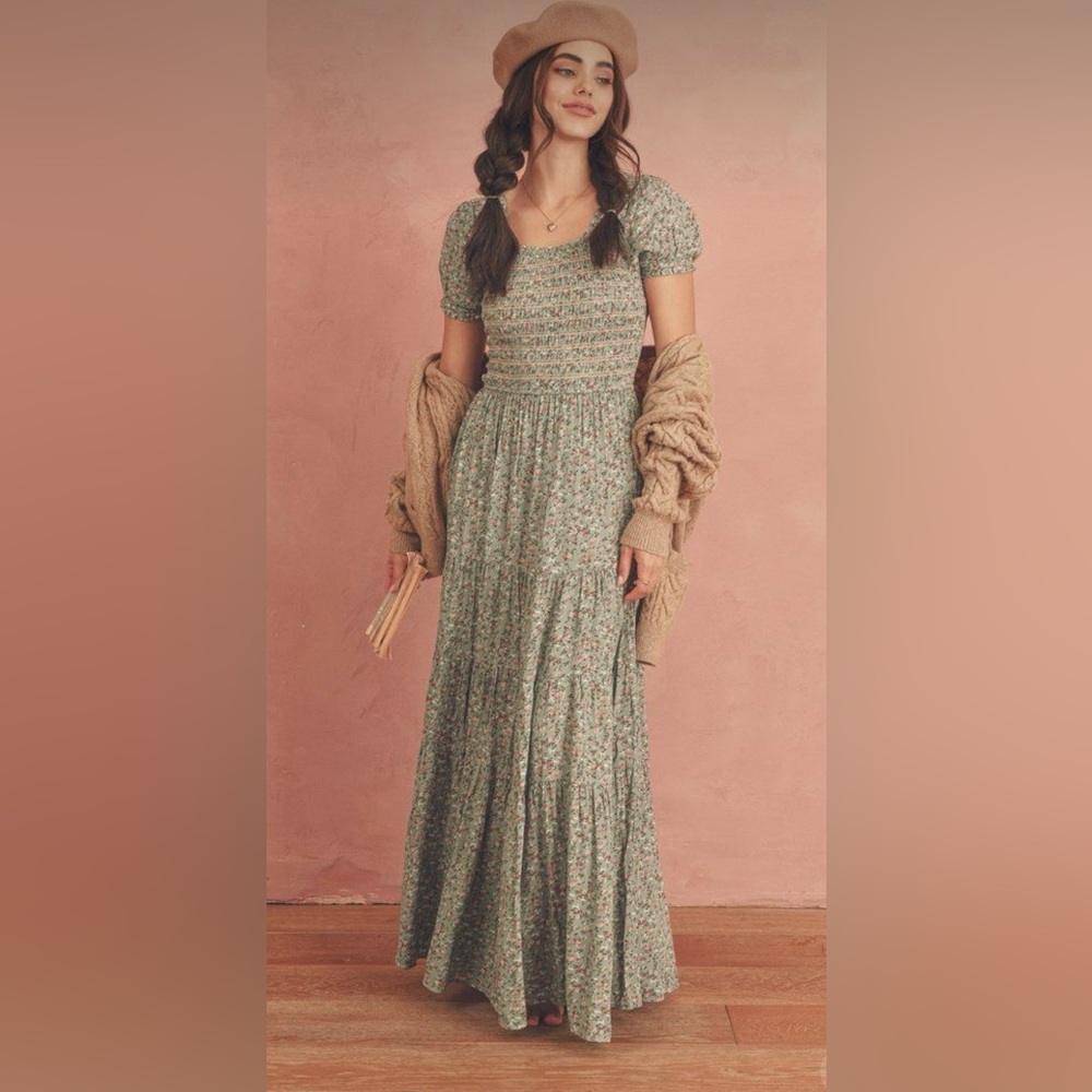 Storia floral maxi dress